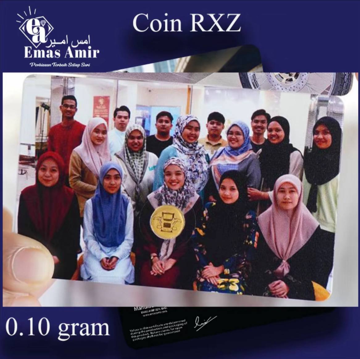 Emas Amir Syiling Emas/Gold Coin 0.10 Gram 999.9 Custom - Motor RXZ Emas Amir Syiling Emas/Gold Coin 0.10 Gram 999.9 Custom - Motor RXZ
